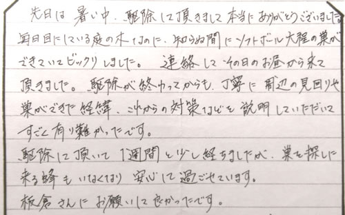 40代男性お客様の声